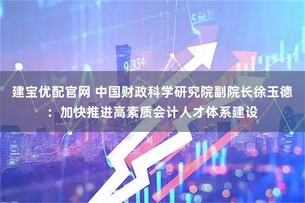 建宝优配官网 中国财政科学研究院副院长徐玉德:加快推进高素质会计人才体系建设