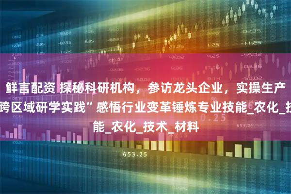 鲜言配资 探秘科研机构，参访龙头企业，实操生产一线，“跨区域研学实践”感悟行业变革锤炼专业技能_农化_技术_材料